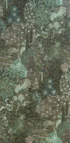 Tapeta tekstylna botaniczna mieniąca Arte Foretdes Muses 97751 Decors & Panoramiques