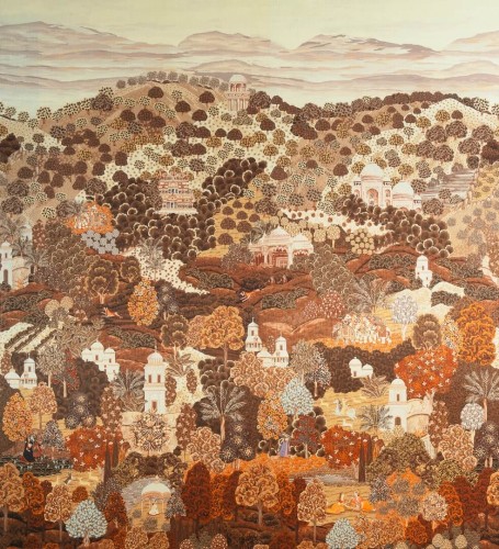 Mural tekstylny z motywem scenek Arte Sundara 97810 Decors & Panoramiques