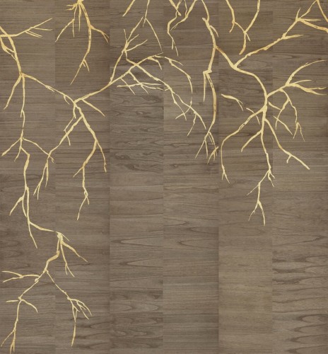 Mural naturalny fornir ze wzorem gałęzi Omexco LAN271 Bright Light At Night