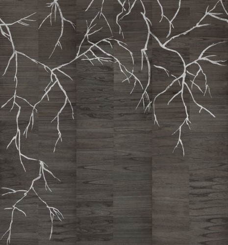 Mural naturalny fornir ze wzorem gałęzi Omexco LAN272 Bright Light At Night