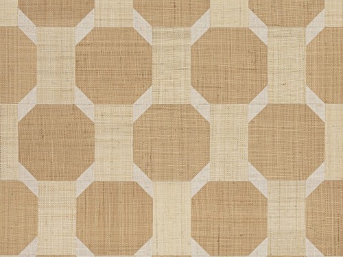 Tapeta naturalna rafia z geometrycznym wzorem Omexco PU431 Vibrant Pure