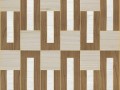 Tapeta geometryczna art-deco z forniru Omexco IM51 Elongata Imperialis