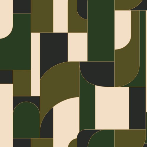 Tapeta geometryczna inspirowana art-deco Caselio MSI 107390463 Achille Maison Simeon