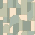 Tapeta geometryczna inspirowana art-deco Caselio MSI 107390475 Achille Maison Simeon
