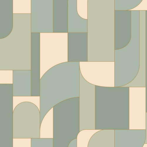 Tapeta geometryczna inspirowana art-deco Caselio MSI 107390475 Achille Maison Simeon