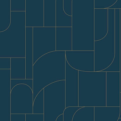 Tapeta geometryczna inspirowana art-deco Caselio MSI 107390652 Achille Maison Simeon