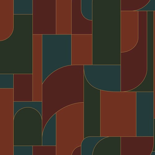 Tapeta geometryczna inspirowana art-deco Caselio MSI 107390745 Achille Maison Simeon