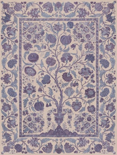 Mural stylizowane drzewo otoczone roślinnością Eijffinger 350686 Amber