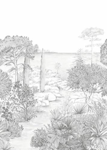 Mural krajobraz nadmorski Caselio 104710903 M Southern Painting Moonlight III