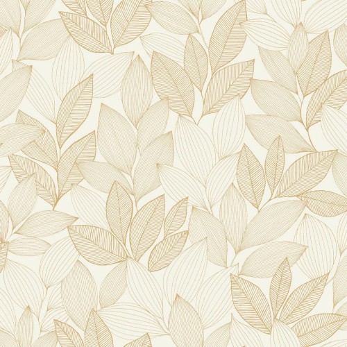 Tapeta liście Caselio 107150251 Little Botanica Moonlight III