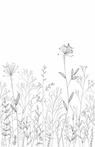 Mural łąka Caselio 107220904 L Field line Moonlight III