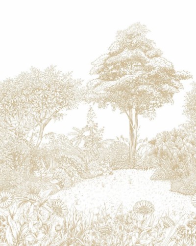 Mural krajobraz natury Caselio 107230105 S Floral Square Moonlight III