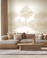 Mural krajobraz natury Caselio 107230105 S Floral Square Moonlight III