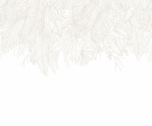 Mural z opadającym wzorem liści Caselio 107260007 S Descendant Jungle Moonlight III