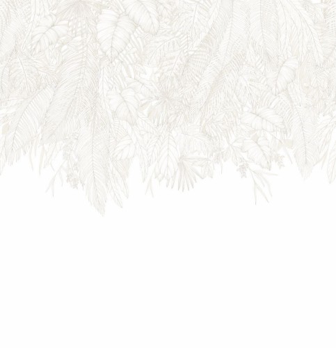 Mural z opadającym wzorem liści Caselio 107260009 L Descendant Jungle Moonlight III