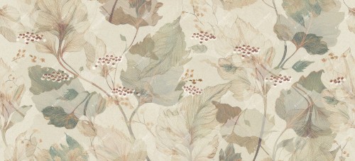 Fototapeta poetyckie liście Inkiostro Bianco INKDSBU2501 Yume IInediti Serie 05