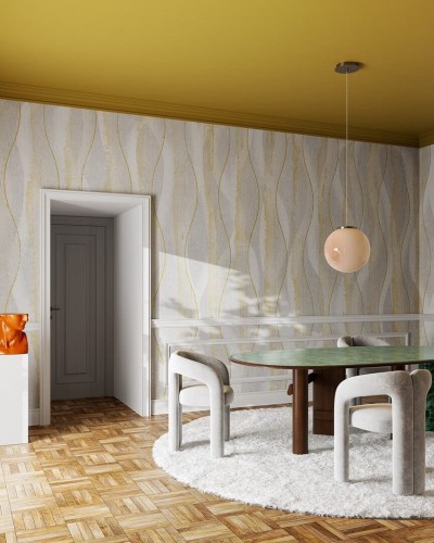 Fototapeta płynne linie Inkiostro Bianco INKRADE2301 Sequenza IInediti Serie 05