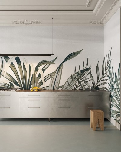 Fototapeta egzotyczne liście Inkiostro Bianco INKVRLR2301 Xilo IInediti Serie 05