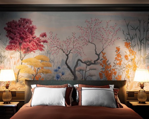 Fototapeta krajobraz tropikalnej roślinności London Art BNV13-A Les Tropiques en Fleurs