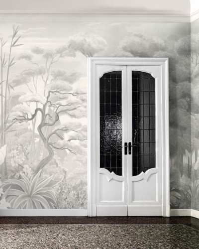 Fototapeta krajobraz tropikalnej roślinności London Art BNV13-C Les Tropiques en Fleurs