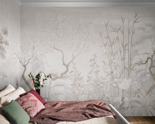 Fototapeta krajobraz tropikalnej roślinności London Art BNV13-D Les Tropiques en Fleurs