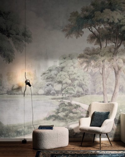 Fototapeta krajobraz parku z architekturą w tle London Art BNV20-B L’Ouverture Verte