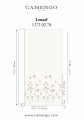 Tkanina w kwiaty z haftem Camengo 12720278 Lenael Les Petits Reves - 290 cm wys.