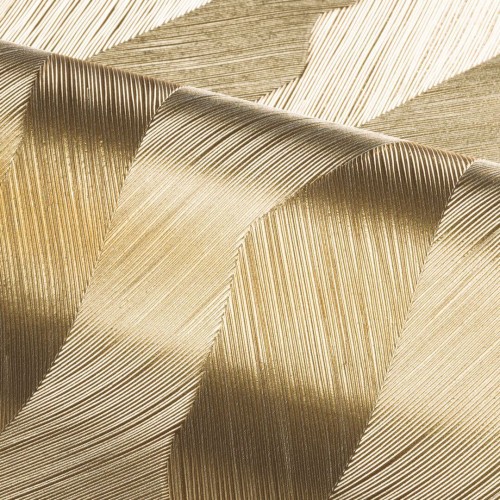 Tapeta złote linie na metalicznej folii Casamance 74920712 Kohinor Ecrin