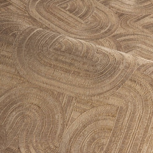 Tapeta zakrzywione mieniące linie Casamance 75001018 Carat Ecrin