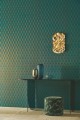 Tapeta wachlarze art-deco Casamance 75782242 Tourmaline Ecrin