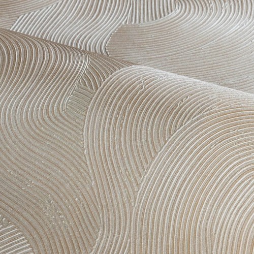 Tapeta połyskująca w falujące linie Casamance 77001936 Gemmae Ecrin