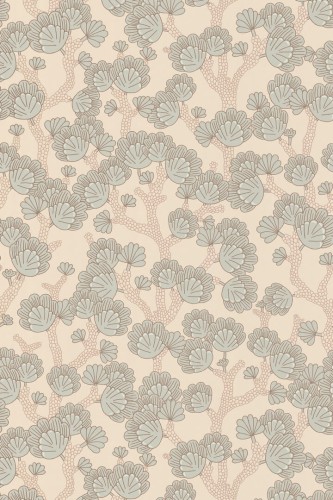 Tapeta liście ginkgo biloba Majvillan 165-01 Beachy Breeze A Sipp of Summer's Spell