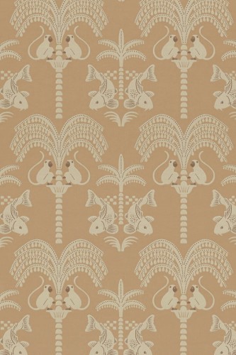 Tapeta małpy, ryby, palmy Majvillan 167-03 Sunset Gold A Sipp of Summer's Spell