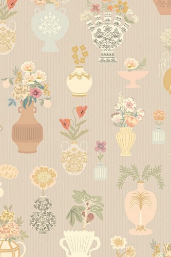 Mural kwiaty w wazonach Majvillan 901-01 Floral Daiquri A Sipp of Summer's Spell