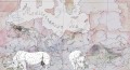 Fototapeta mapa i egzotyczne zwierzęta Wall&Deco WDBO2601 Borders Contemporary 2026
