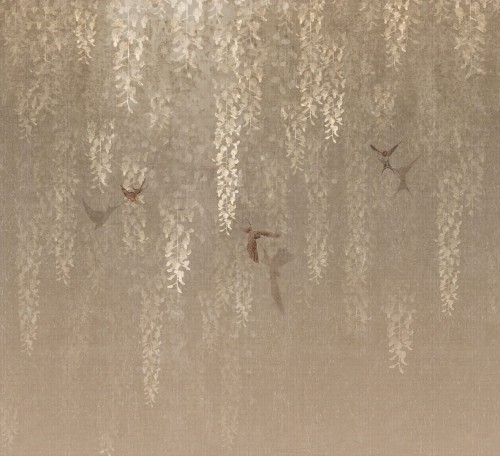 Fototapeta opadające gałązki i ptaki Wall&Deco WDDE2602 Dehors Contemporary 2026