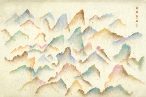 Fototapeta akwarelowy pejzaż górski Wall&Deco WDHA2602 Hanai Contemporary 2026