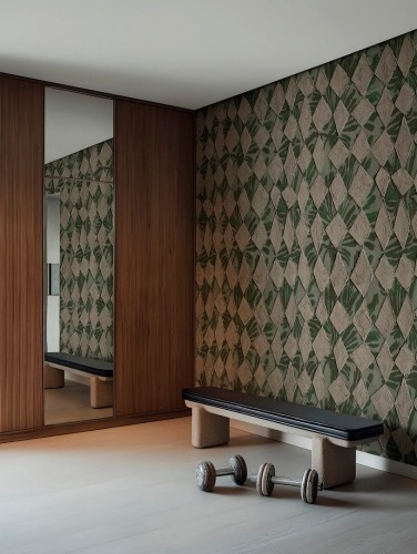 Fototapeta geometria i roślinność Wall&Deco WDLO2601 Lozenge Contemporary 2026