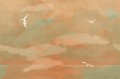 Fototapeta chmury i ptaki Wall&Deco WDMF2601 Mindfulness Contemporary 2026
