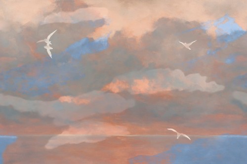 Fototapeta chmury i ptaki Wall&Deco WDMF2602 Mindfulness Contemporary 2026