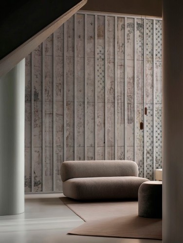 Fototapeta postarzana ściana z lamelami Wall&Deco WDRS2601 Rosa Spina Contemporary 2026