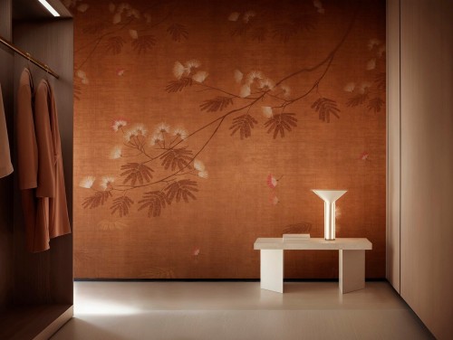 Fototapeta subtelne gałęzie i lekkie, puszyste kwiaty Wall&Deco WDSC2601 Summer Chocolate Contemporary 2026