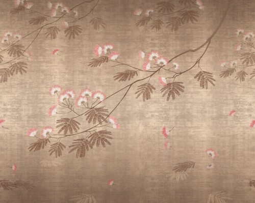 Fototapeta subtelne gałęzie i lekkie, puszyste kwiaty Wall&Deco WDSC2602 Summer Chocolate Contemporary 2026