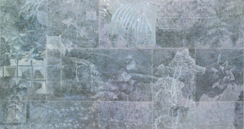 Fototapeta roślinna z efektem kamiennych płytek Wall&Deco WDTI2602 Tileaves Contemporary 2026