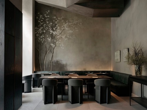 Fototapeta drzewo na betonowym tle Wall&Deco WDWS2601 White Spring Contemporary 2026