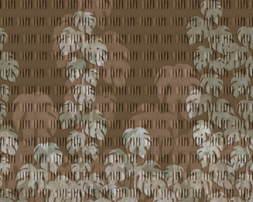 Fototapeta liście na betonowej ścianie Wall&Deco WDXL2602 XL Contemporary 2026