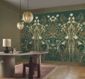 Mural roślinny w stylu art déco Casamance 70733058 Salon Des Miroirs Isadora