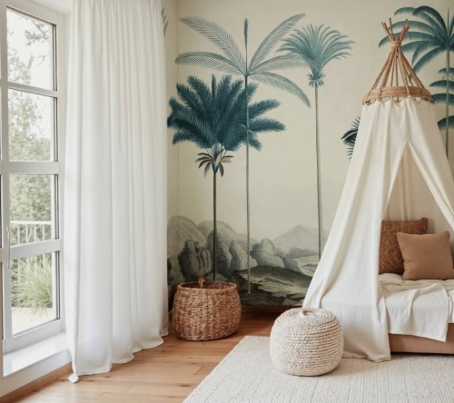 Fototapeta palmy Rebel Walls R20871 Vintage Palms Eden Escape