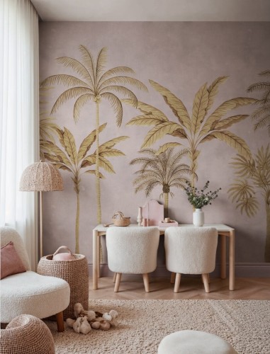 Fototapeta palmy Rebel Walls R20880 Golden Palms Eden Escape