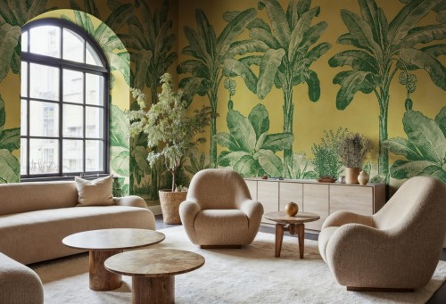 Fototapeta bananowce Rebel Walls R20886 Timeless Tropics Eden Escape